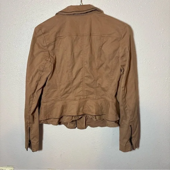 White House Black Market Brown Utility Jacket - Picture 2 of 4